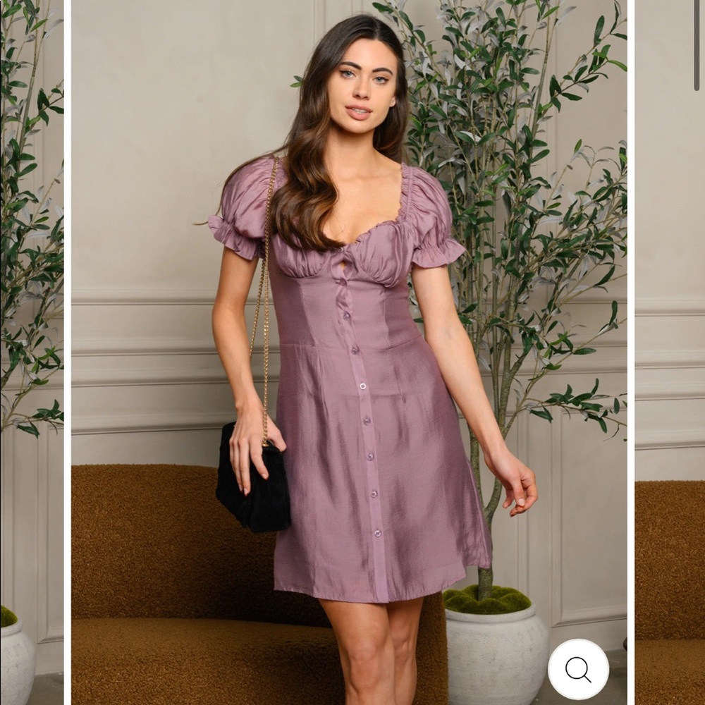 NEW Love Harmony button down dress purple lilac S;M;L womens